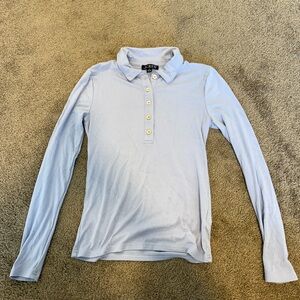 J crew periwinkle collared tee
